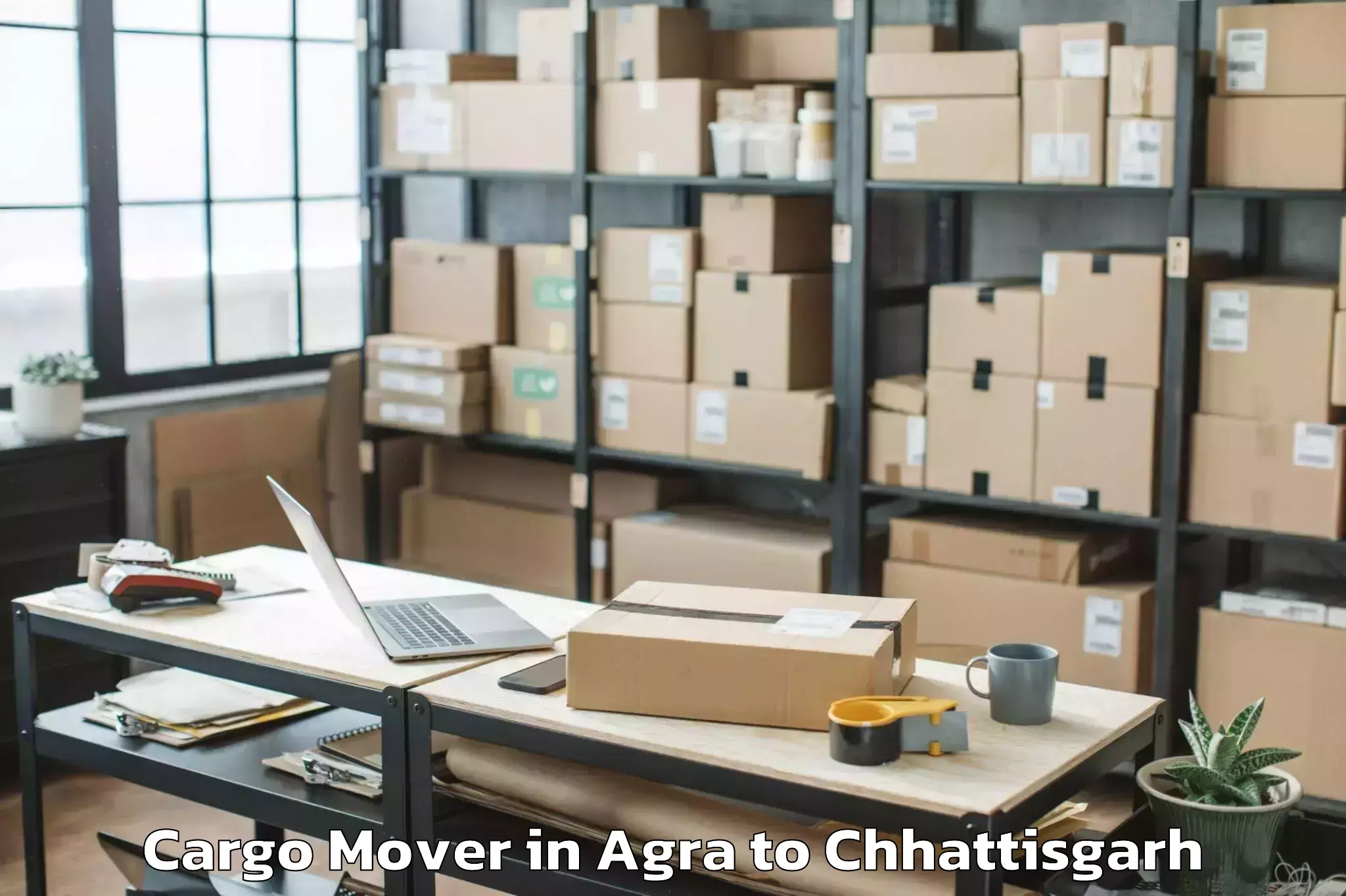 Affordable Agra to Chhuikhadan Cargo Mover